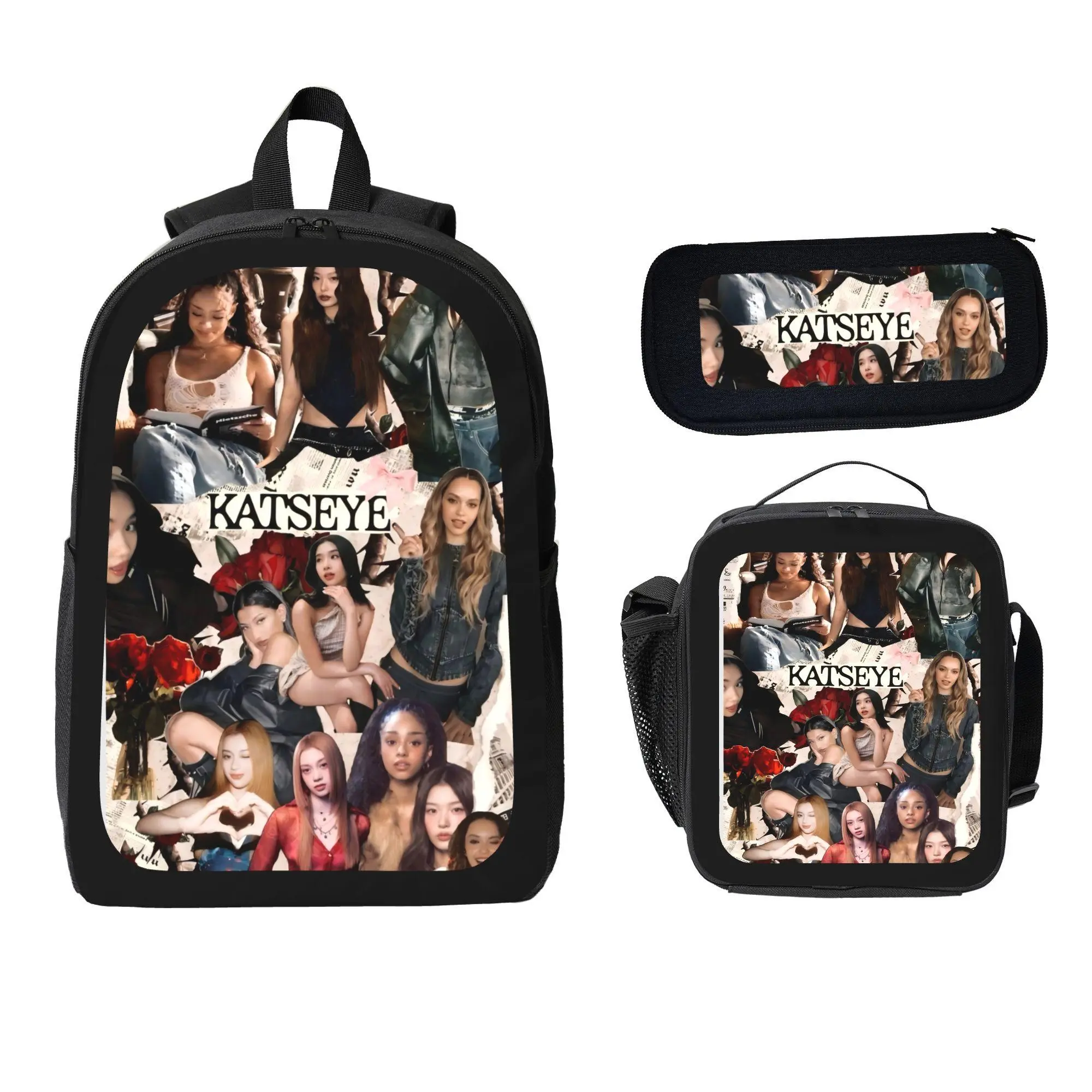 Student 3-Piece Backpack Set with Katseye Lunchbox - TikTok Shop