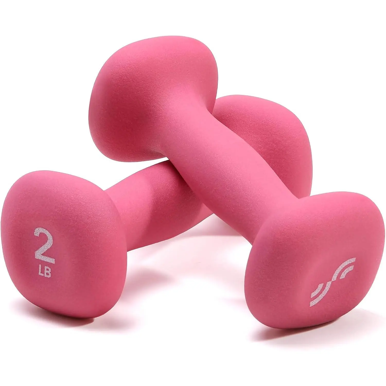 Neoprene Dumbbells Set of 2, 2,3, 5, 8, 10lb Hand Weights for Women, Non-Slip Ergonomic Design, Anti-Roll Square Shape at home weights for women