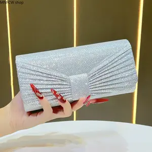 2026 Viral Sparkly Bling Evening Clutch Bag Women, Luxury Rhinestone Chain Crossbody Mini Purse, Elegant Qipao Formal Party Handbag Fashion Accessory