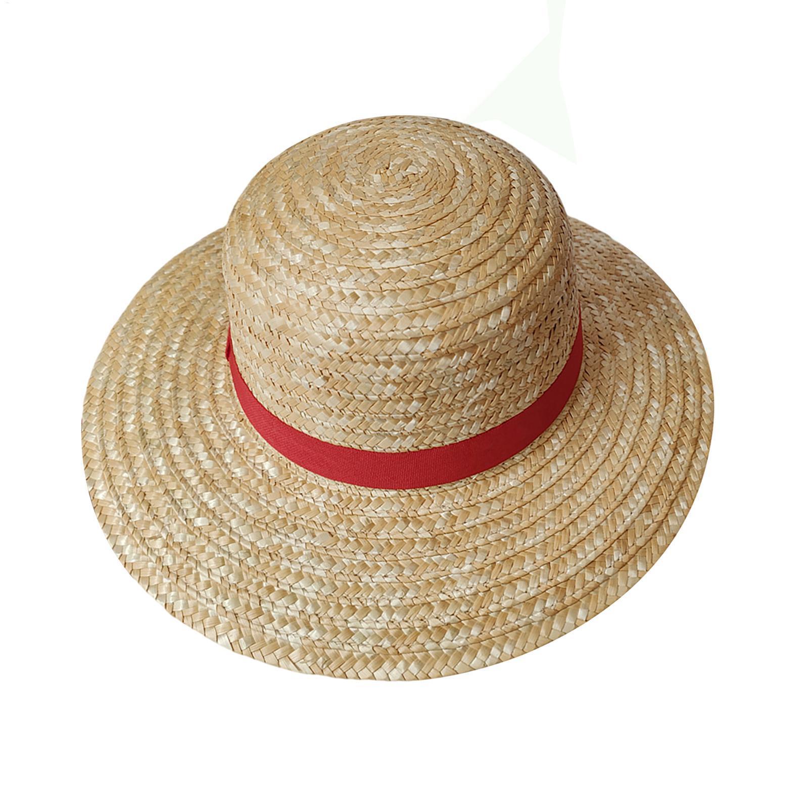 Luffy Straw Hat Anime Luffy Cosplay Hat Luffy Performance Props Costume Party Yellow Summer Strawhats Halloween Costume Hat