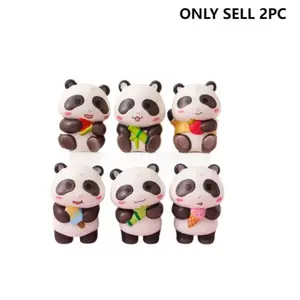 2pc Soft Slow-Rebound Panda Stress Relief Toy, Pressure Release Tool, Fun Squeeze Game, Ideal for Relaxing and Unwinding