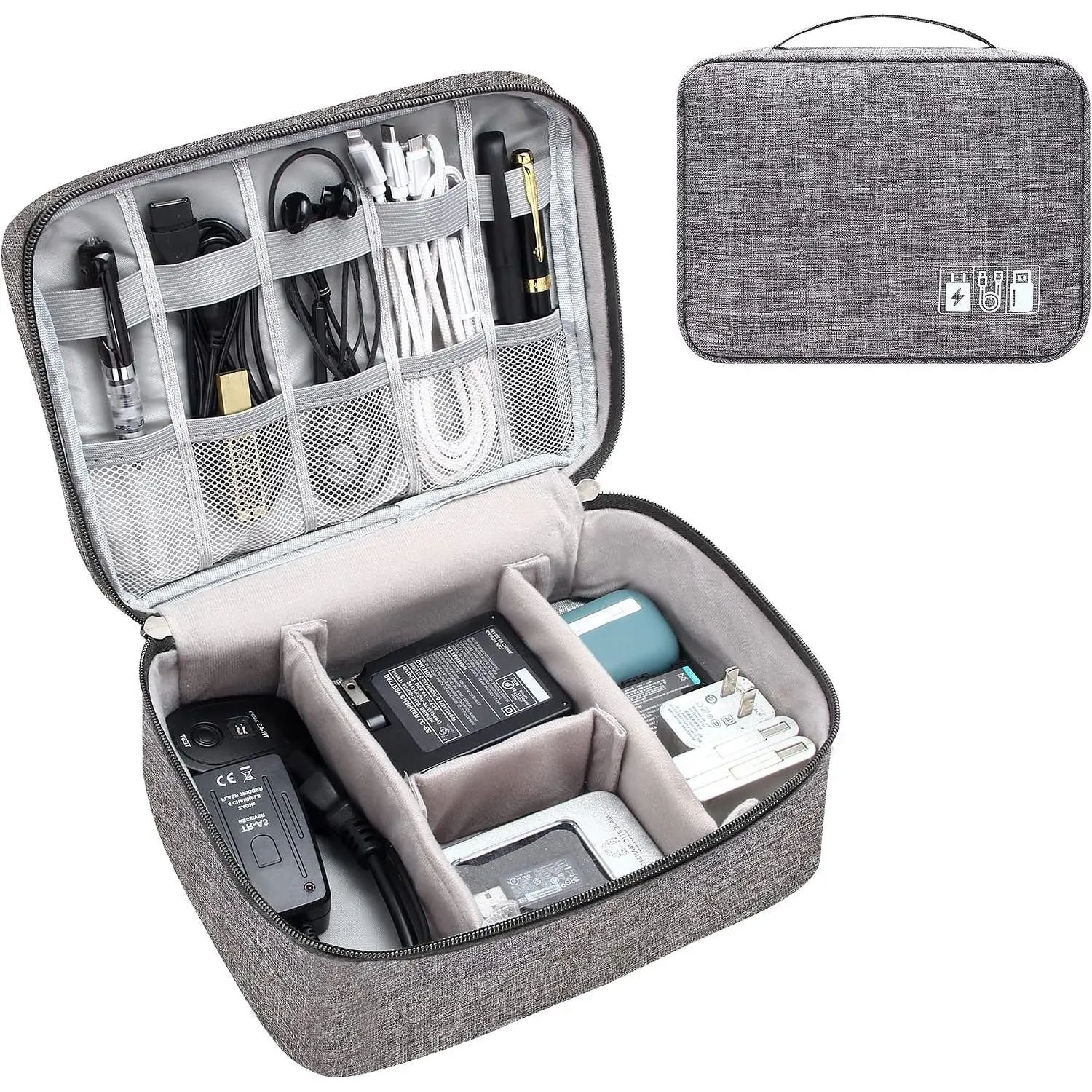 Electronics Organizer Travel  Organizer Bag  Portable Digital Storage Bag  Accessories Case  Charger Organizer Case