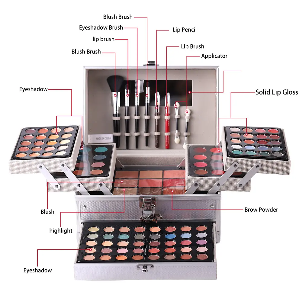 Makeup Set Full Face European and American Eyeshadow Blush Leopard Print Combination Makeup Palette