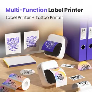 Mini tattoo template printer: a portable temporary tattoo machine designed specifically for artists and beginners, capable of printing any design, affordable, and ideal for entertainment, gift-giving and creative projects; compatible with iOS and Android