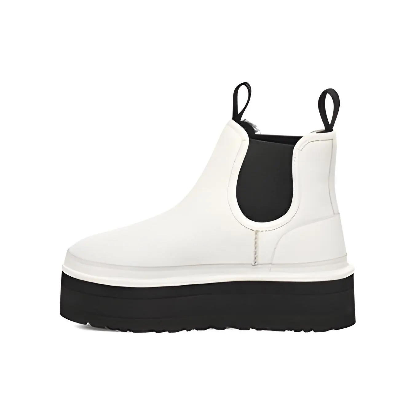 UGG Leather Casual Comfortable Thick Sole Short Chelsea Boots 1130533-PDWH