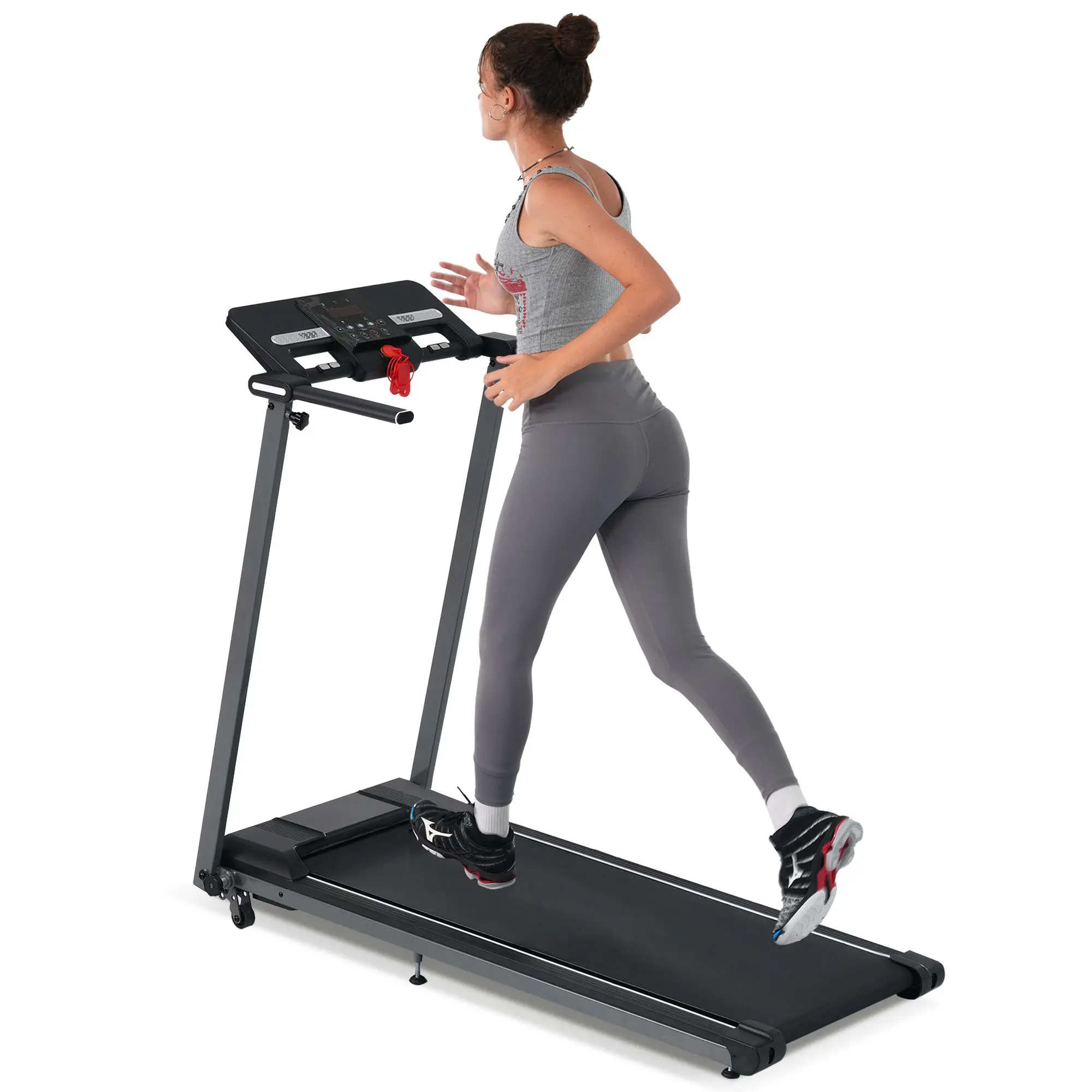 Foldable Home Treadmill with Incline, 2.5HP Compact Running Machine for Home Office Cardio, 7.5 MPH Speed, 265 lbs Capacity, Foldable Home Treadmills