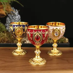 Vintage Retro Metal Mini Shot Glass, 30ml/1oz Durable Portable Spirit Drinkware, Creative Bar Accessory for Home Party Cocktail Tasting