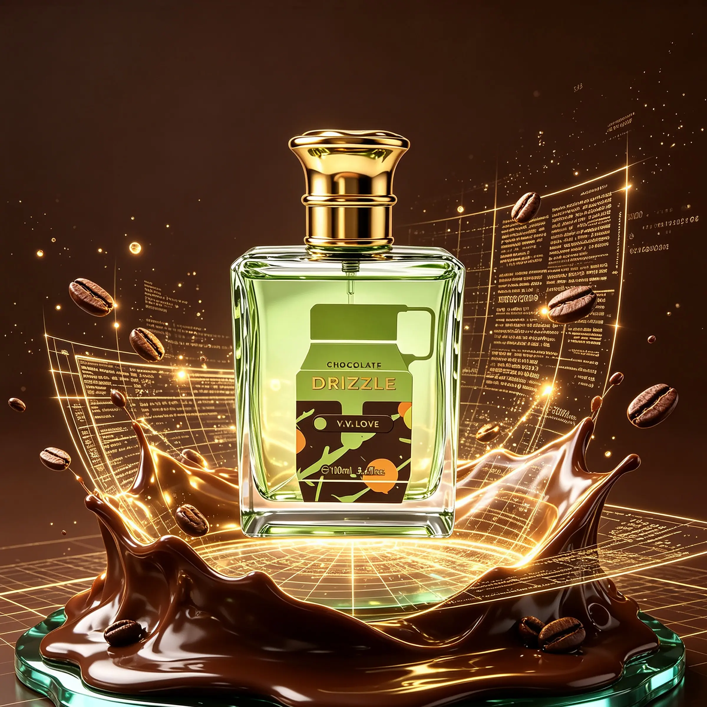 Perfume for Men and Women, Gourmand Oriental Aroma with Coffee & Nut Top, Chocolate & Vanilla Heart, Caramel & Tonka Base, a Sweet Rich Scent for Fall Night or Date, a Unisex Fragrance Gift of Cologne Gift for the Christmas Day, Valentine's Day, Mother's