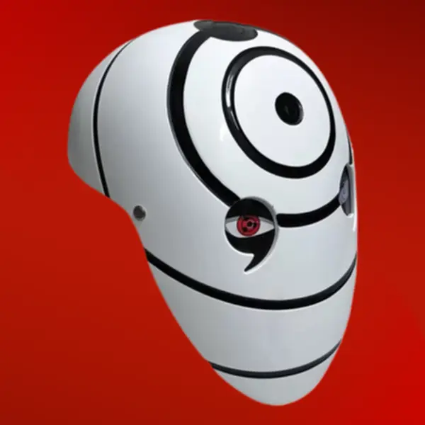 Anime Ninja Helmet Mask with LED Light Up Eye Cosplay Halloween Prop