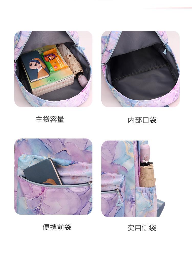 3-piece Set  Backpack Lunch Set School Pencil Case Girl Back-to-School Casual Backpack Teen Travel Bag