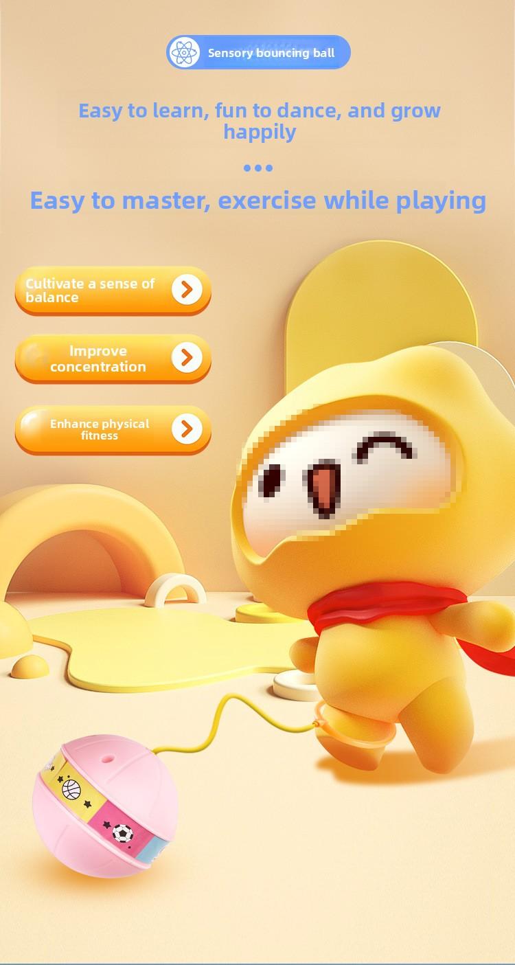 Children's glowing jumping ball, flashing luminous one-foot swing ball, bouncy jump rope ball, foot swing hoop, foot hula hoop