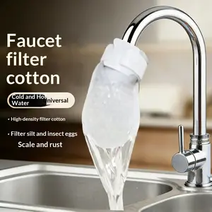 Home Use Disposable Universal Faucet Filter Cotton - Splash-Proof Thickened Tap Water Filter for Sediment and Impurity Purification
