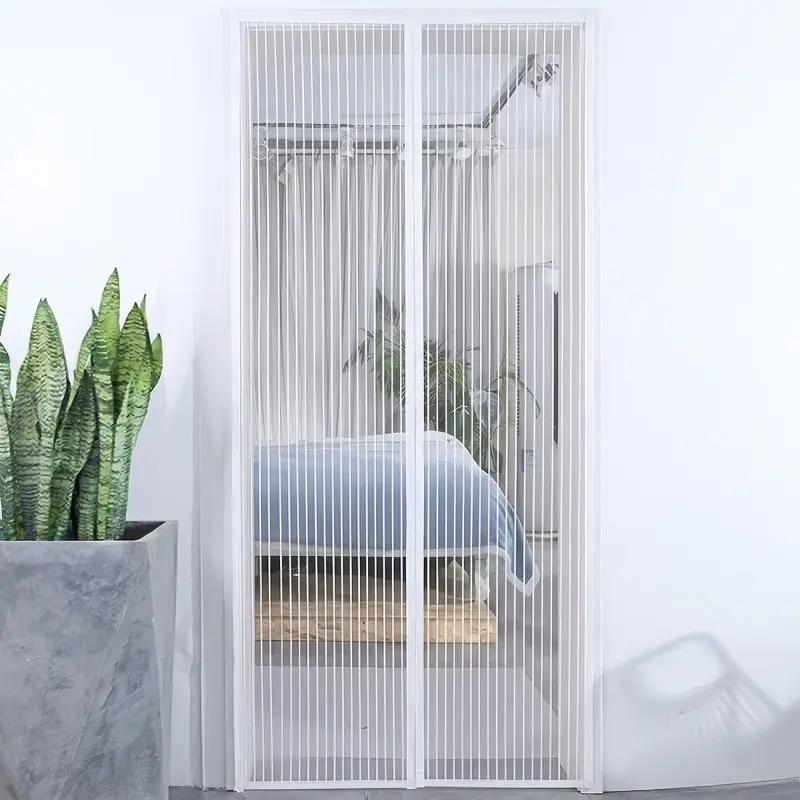 Mosquito Net Door Curtain, Mosquito-Proof Screen Window And Screen Door Curtain for Summer, Self-Sealing, Manual Entry, Pet-Friendly, Easy-To-Maintain Mesh, Doorway Coverage