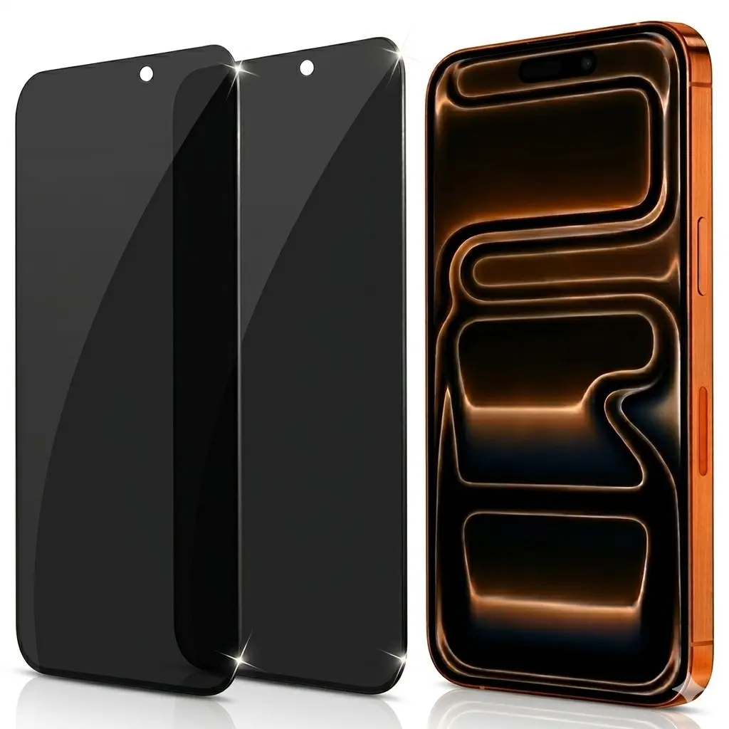 2-Pack Privacy Screen Protector for iPhone 17/17 Pro/16 Pro (6.3"), 17 Pro Max/16 Pro Max (6.9"), 17E/16E (6.1"), 17 Air (6.5"), Anti-Spy 9H Tempered Glass, Full Coverage, Bubble-Free, Case Friendly