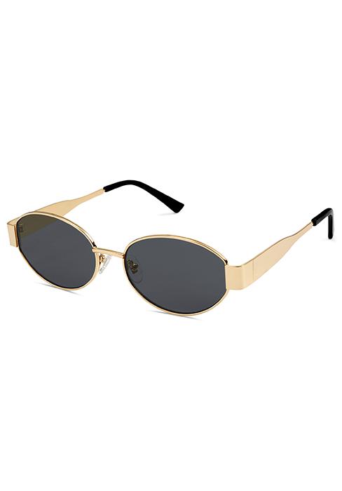 Retro Oversized Square Polarized Sunglasses Classic Metal Frame Shades Unisex Vintage Polygon Gold Wire Metal Frame Shades Square Trendy  main image 3