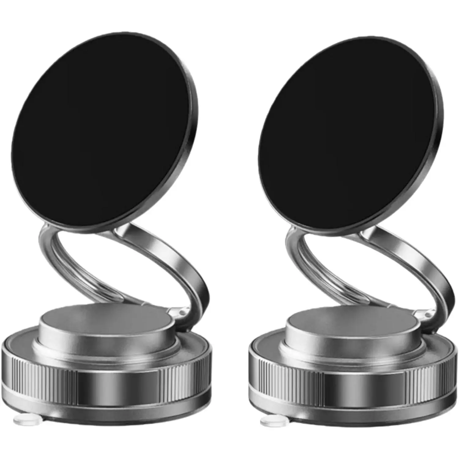 2026 Upgraded Car Phone Holder for Mag Safe, 3500gf Strongest Magnetic, 360° Adjustable Car Phone Holder, Phone Holders for Your Car (2pcs-Ring Shaped Black)
