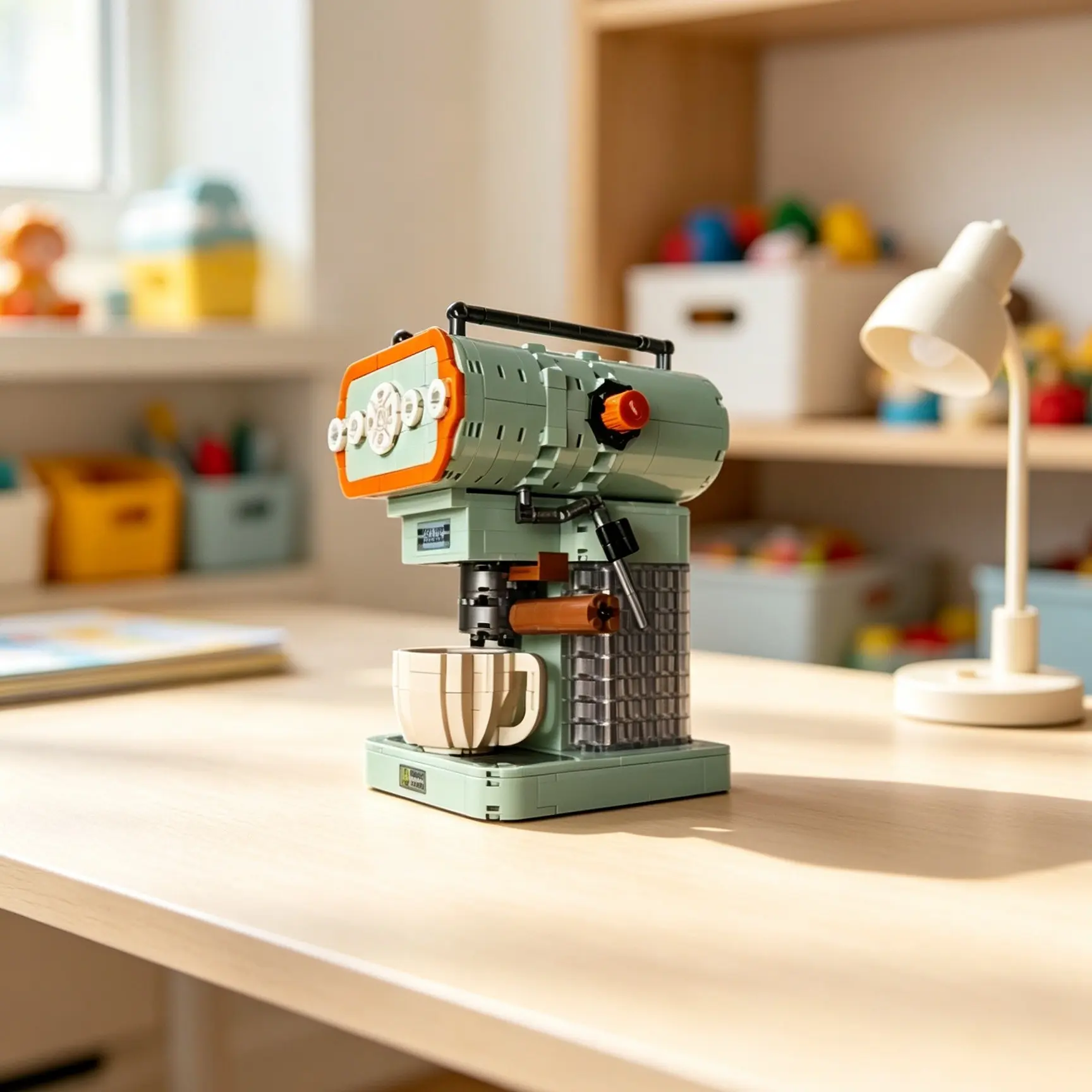 Home Appliances Theme Micro Mini Blocks, 3D Assembly Toy, Bread Machine, Coffee Machine Models, Perfect for Gift and Decoration