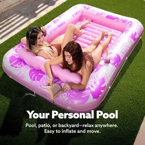 Summer Must Have Inflatable Sunbathing Pool Float Chair For Adults, Multi-function Inflatable Raft Bathtub Sofa Kids Ball Pit Beach Party Gift