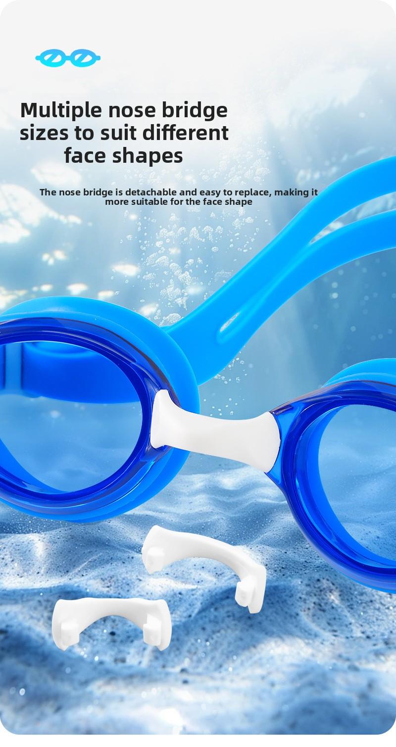 Adult swimming goggles silicone high-definition swim goggles adjustable waterproof anti-fog diving swimming protective eyewear equipment