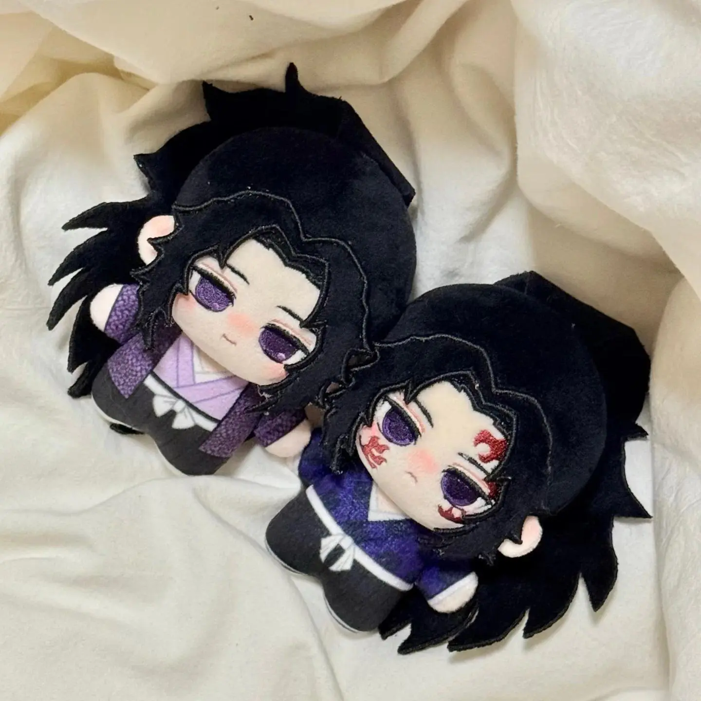 Kawaii Demon Slayer Plush Doll Anime Cartoon Tsugikuni Michikatsu 10CM Plushies Stuffed Animals Doll Keychain Bag Pendant Gifts