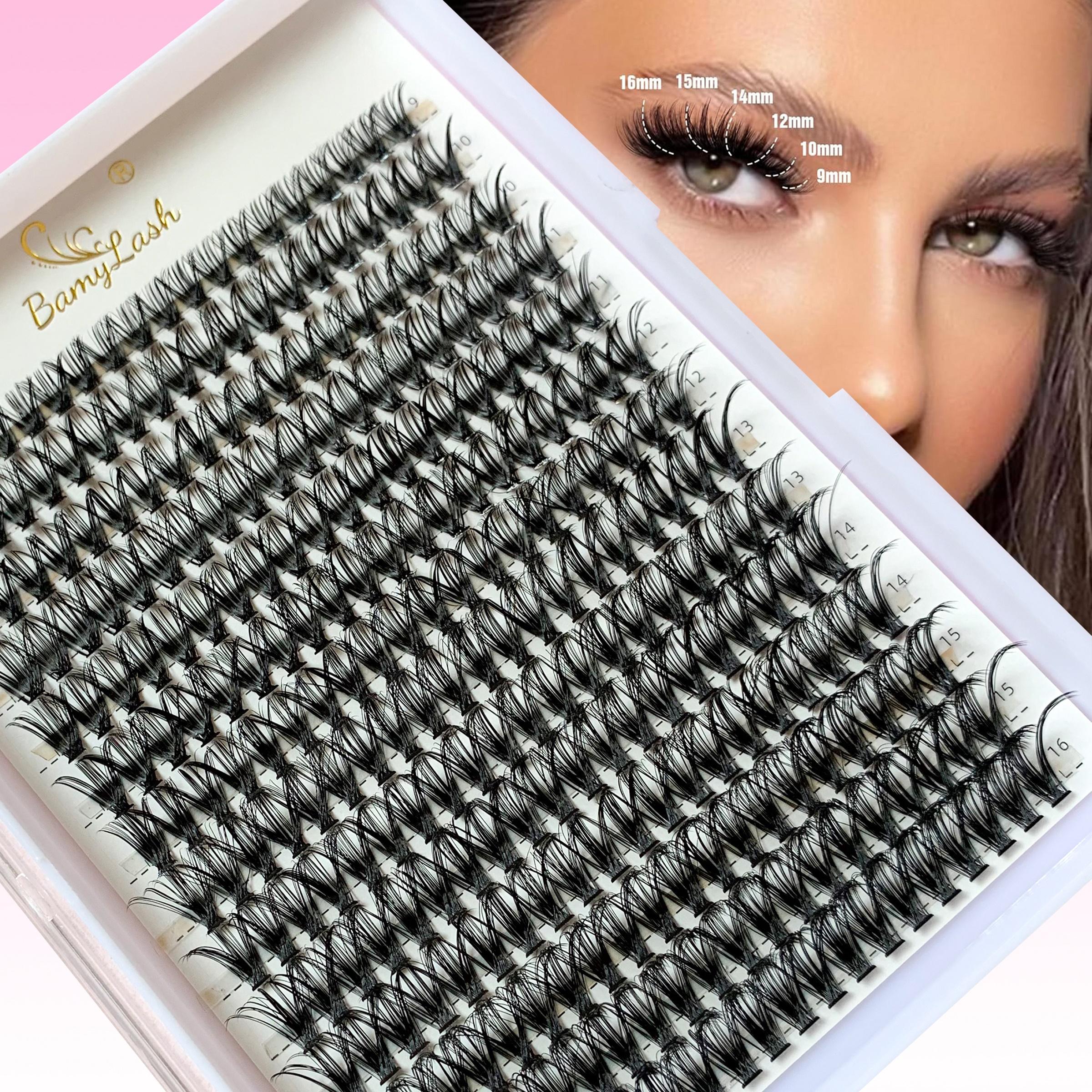Daily Lash Extension Kit, DIY Eyelash Extensions, Easy Perfect Eye Makeup, Includes 3 Boxes High-Quality, Fluffy Eyelash Clusters 9-16mm Mix, Essential Beauty Gift for Women and Girls