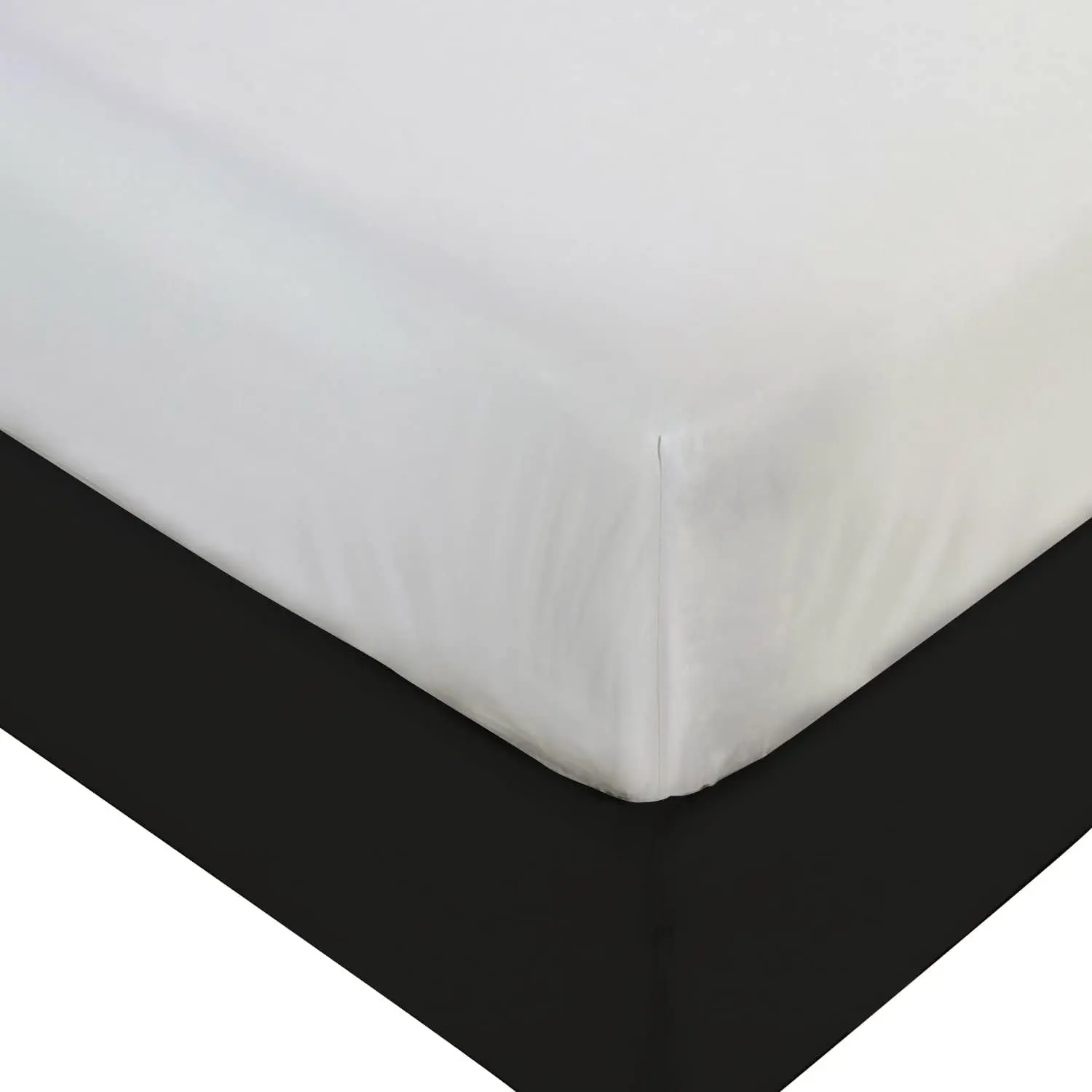 Queen Plastic Mattress Protector - Heavy Duty, Fitted Vinyl - Plastic Mattress Cover, Rubber Sheets for Bedwetting Adult or Child, 100% Waterproof Fitted Sheet Queen