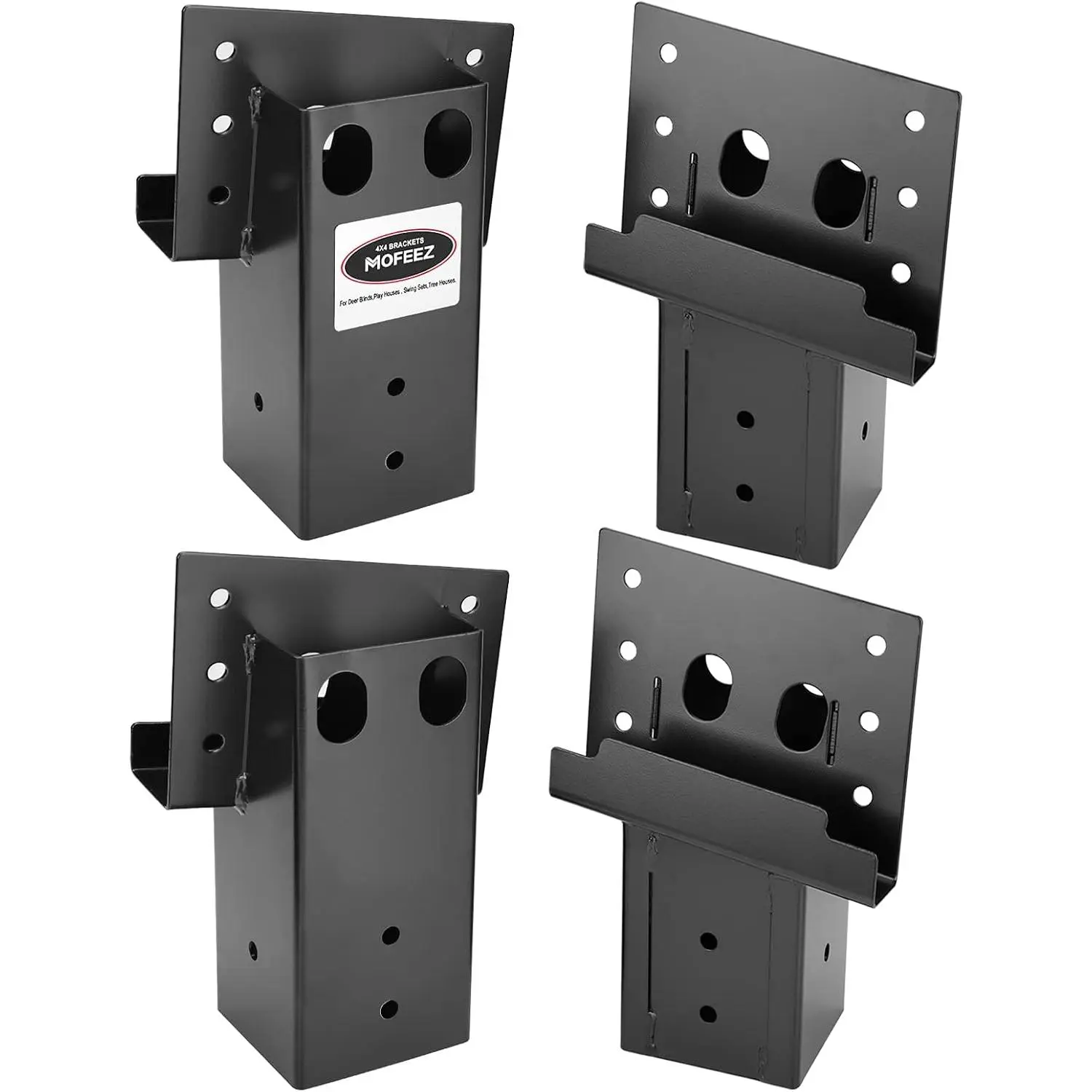 Outdoor 4x4 Compound Angle Brackets for Deer Stand Hunting Blinds Shooting Shack (Set 4)