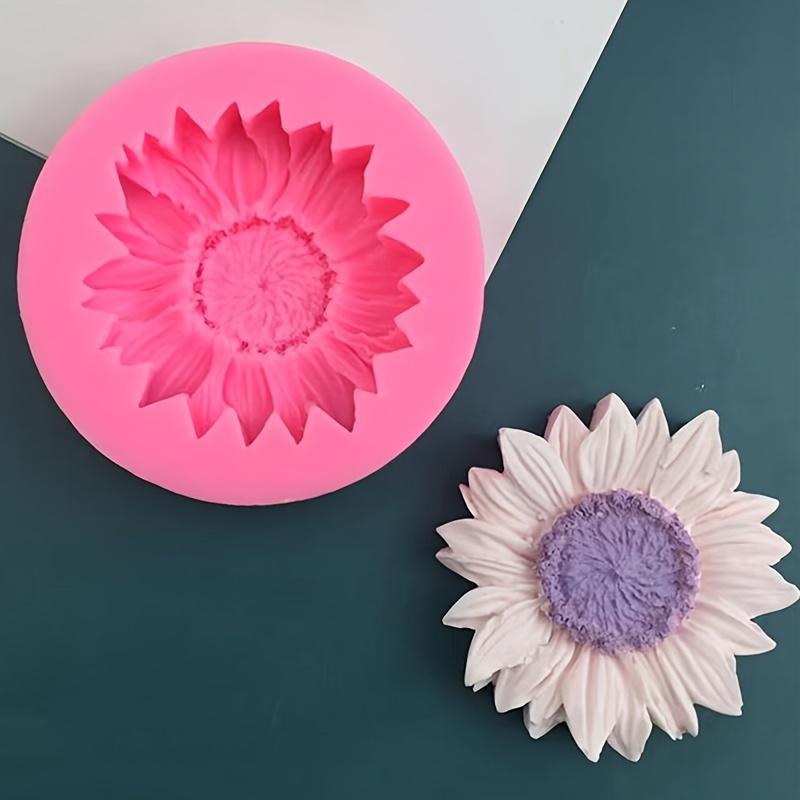 1pc Sunflower Silicone Mold for Chocolate, Mousse & Aromatherapy Candles - Non-Electric Food-Grade Dessert Baking Tool Reusable Chocolate Mold Baking Supplies Bakeware