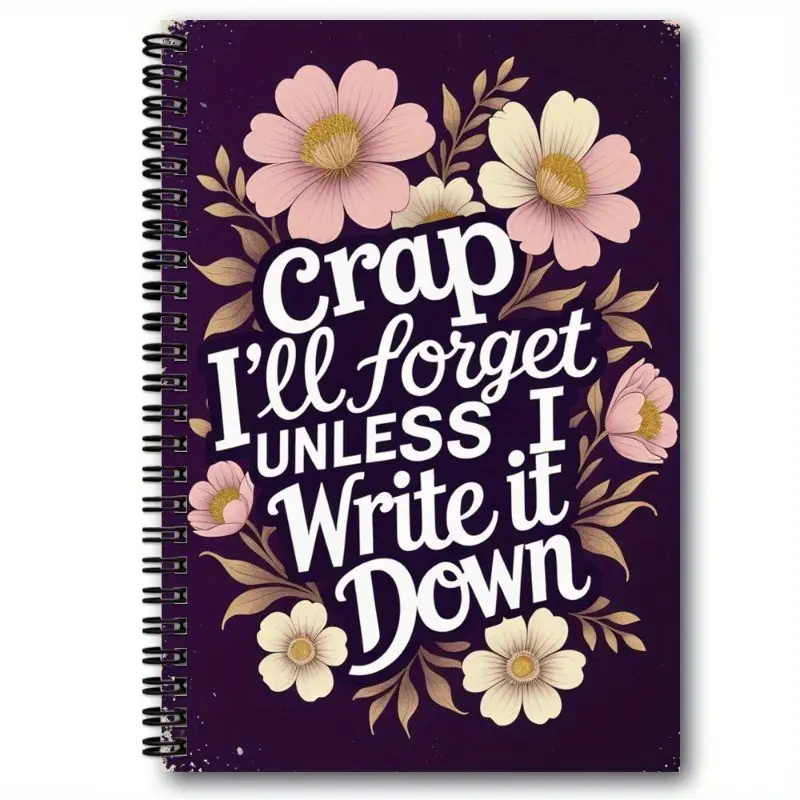 1 A5 easy-to-use spiral bound notebook for work, study, and meeting notes, ideal for Teachers' Day, Homecoming, Thanksgiving, and Christmas, 8.27 x 5.83 inches, 100 pages