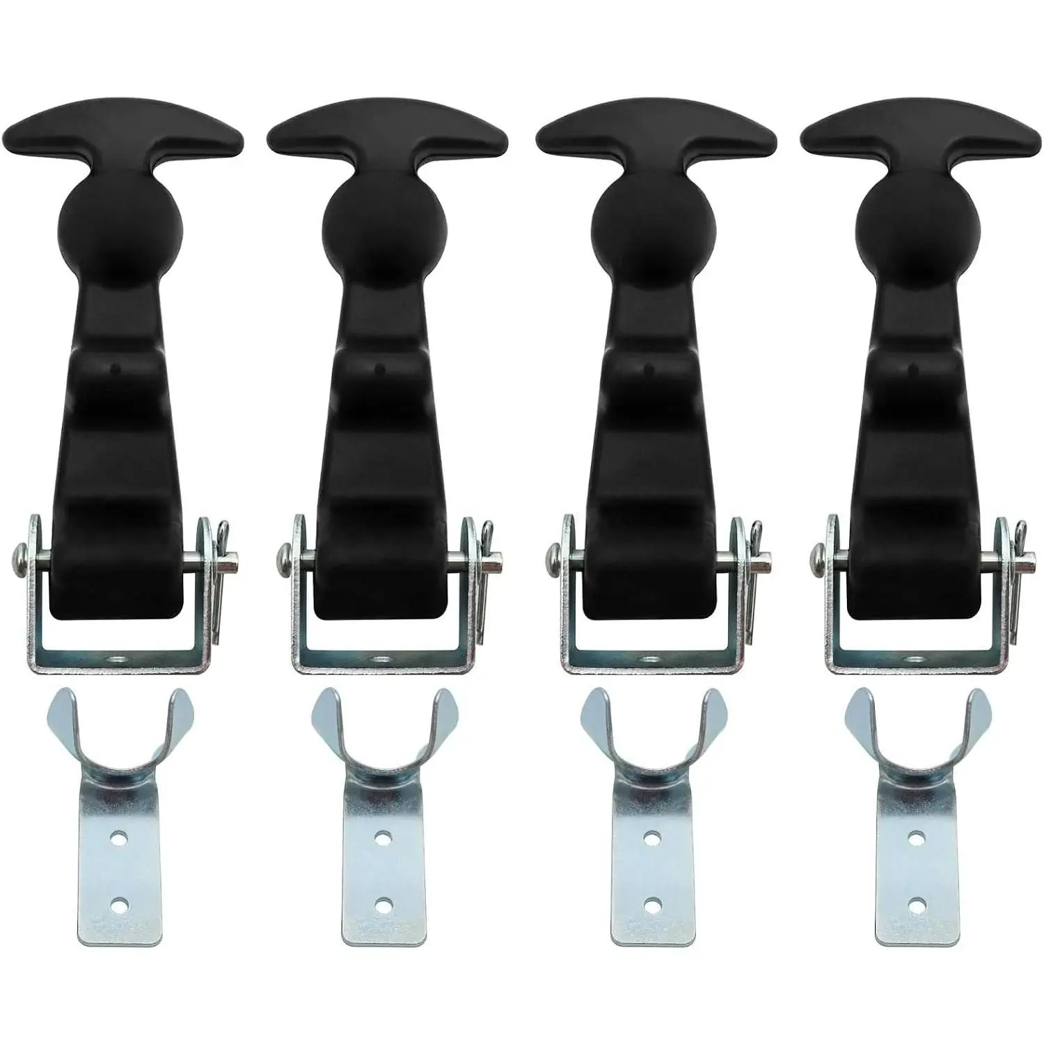4-Pack Heavy Duty Rubber Latches Shockproof Corrosion-Resistant RV Secures battery boxes, toolboxes, sheds & pet houses. Durable rubber withstands shocks, corrosion, and harsh weather
