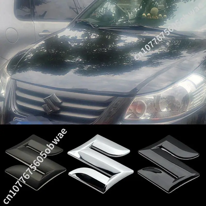 Car Logo Front Rear Emblem Sticker For SUZUKI eVITARA iM-4 Across DZIRE brezza Baleno Fronx ABS Hood Front Bonnet Grill Logo