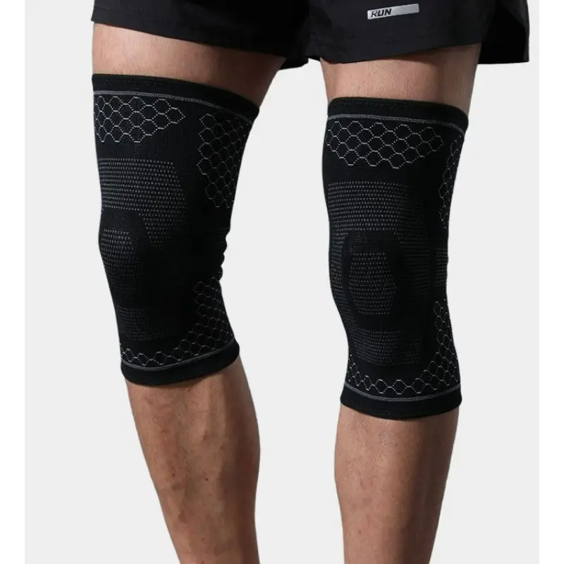 3 in 1 Sports Compression Support Set, Knitted Knee Sleeve, Elbow Sleeve, Ankle Brace, High Elastic, Anti-Slip, Breathable, Unisex