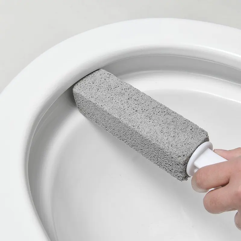Vulcan Ash Toilet Brush for Stubborn Stains, Powerful Scale Remover, Bathroom Cleaning Tool, Mold Removal, Available in 1/2/3 Pack