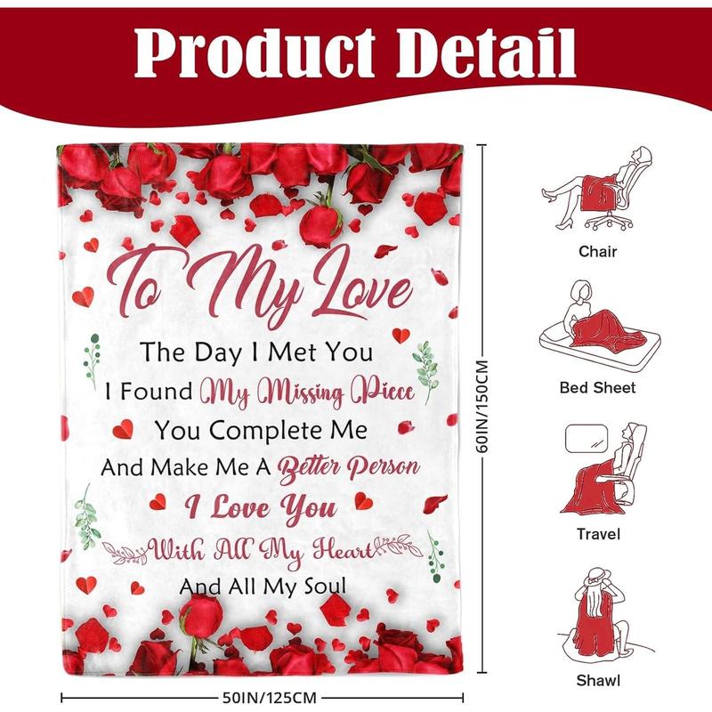 Gifts for Her Wife Girlfriend - to My Love Blanket - Anniversary Romantic Gift for Women - I Love You Gifts for Her - Wife Girlfriend Birthday Gift Ideas - Christmas & Valentines Day - 50"x60" Gifts for Her Wife Girlfriend - to My Love Blanket - Anniversary Romantic Gift for Women - I Love You Gifts for Her - Wife Girlfriend Birthday Gift Ideas - Christmas & Valentines Day - 50"x60"