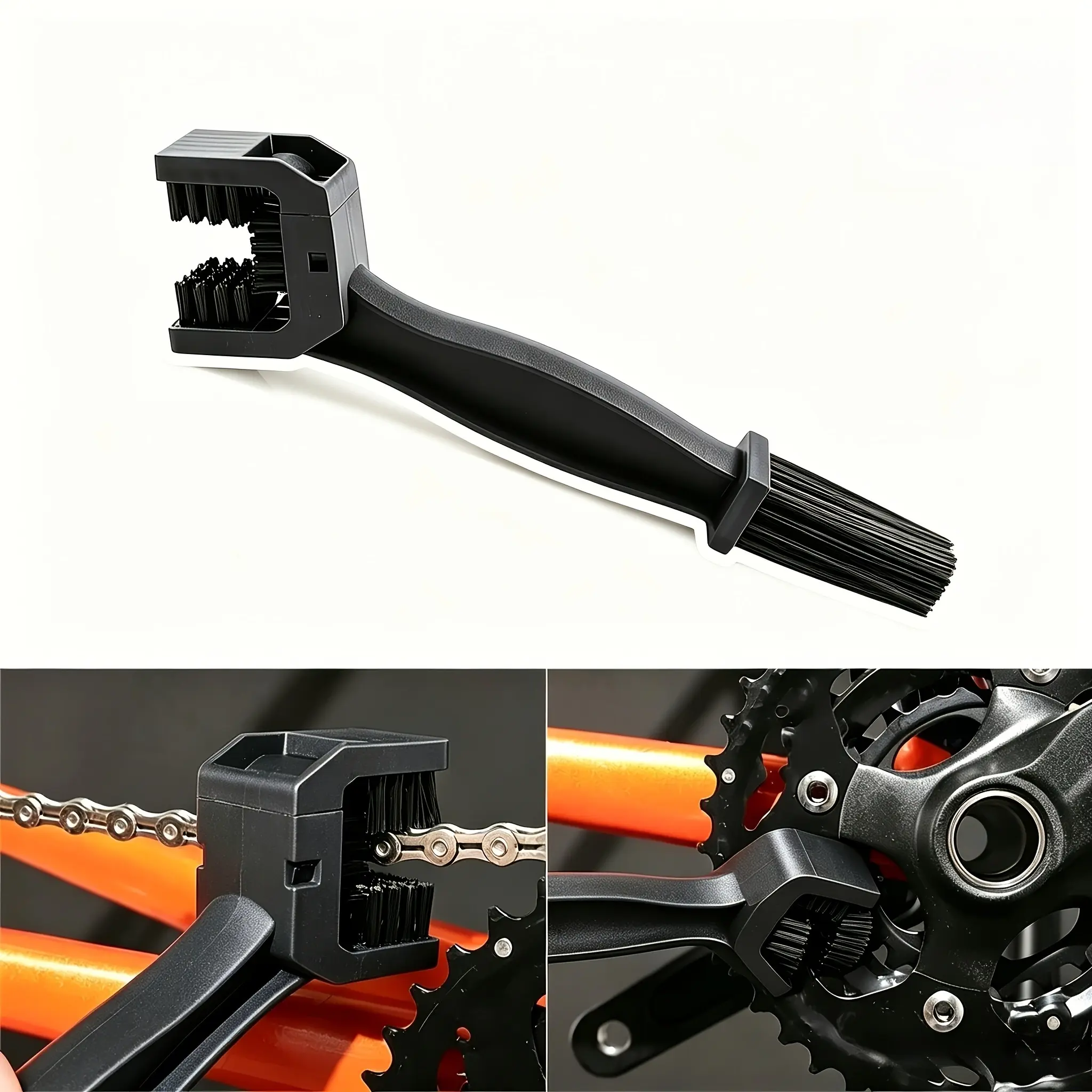 Motorcycle Chain Cleaning Brush, Plastic Bike/motorcycle Brush, Outdoor Cleaning Tool, Road Surface Care, Motorcycle Parts Cleaner