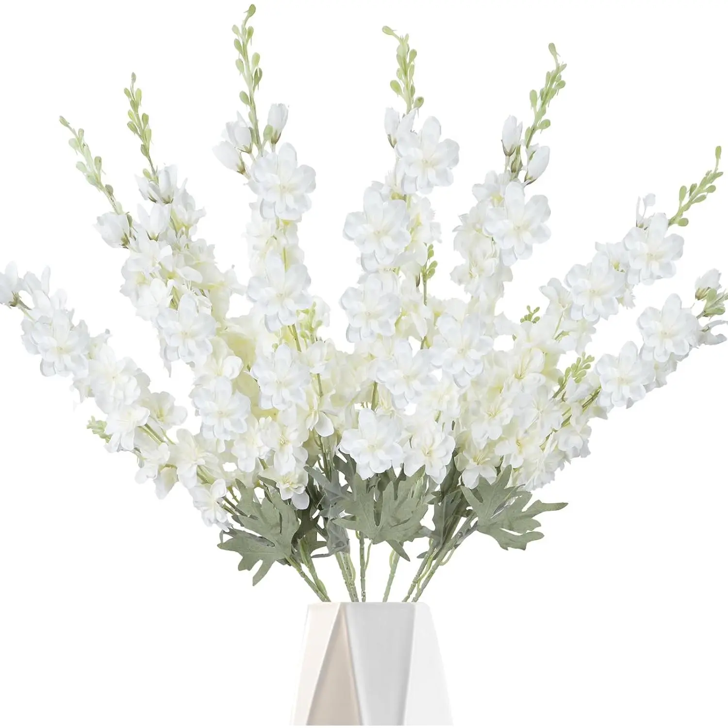 2PCS  Delphinium Artificial Flower Silk Larkspur Flowers 34.6'' Long Stem Plant Floral Silk Flowers Faux Bouquets for Tall Vase Floral Arrangements Floor Home Garden Outdoor Wedding Decor| Silk Flowers Faux Bouquets for Tall Vase Floral Arrangements