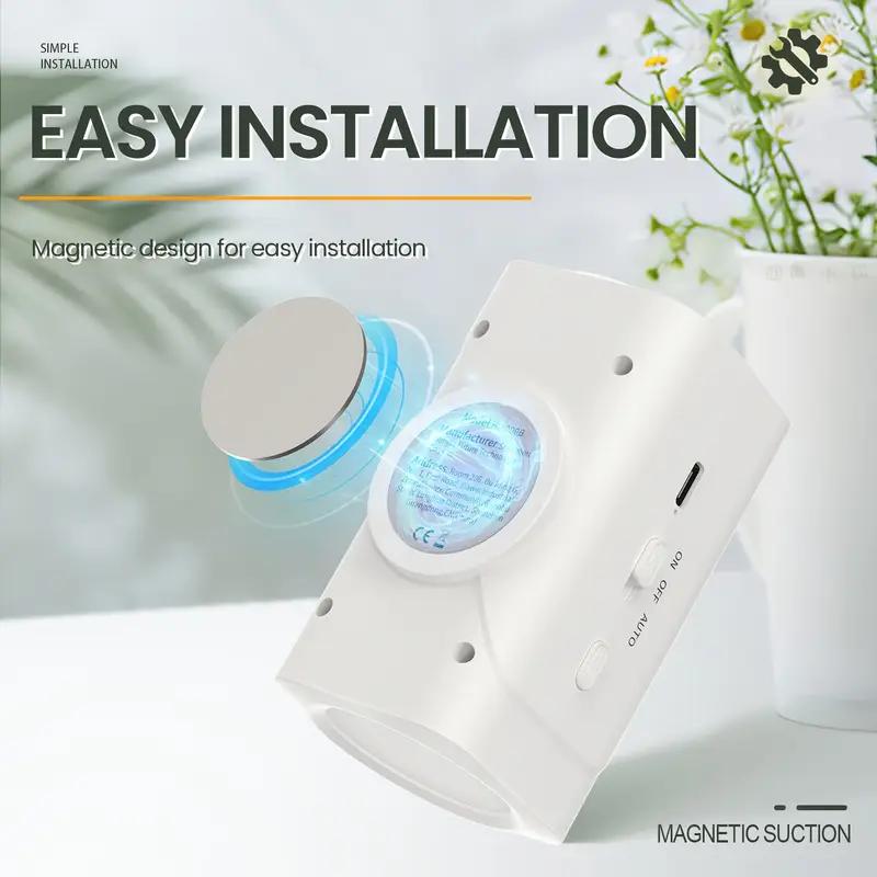 Smart LED Night Light with Motion & Light Sensors, RGB Wall Spotlight, USB Rechargeable, Magnetic Design for Bedroom, Game Room, Stairs