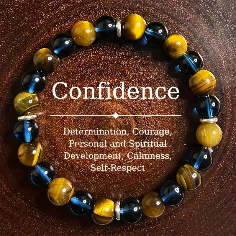 Four-piece natural stone bracelet set, suitable for both men and women, attracts wealth and good luck - jewelry gift, fashion accessory, comfortable to wear, durable structure, solid and hypoallergenic for outdoor fun