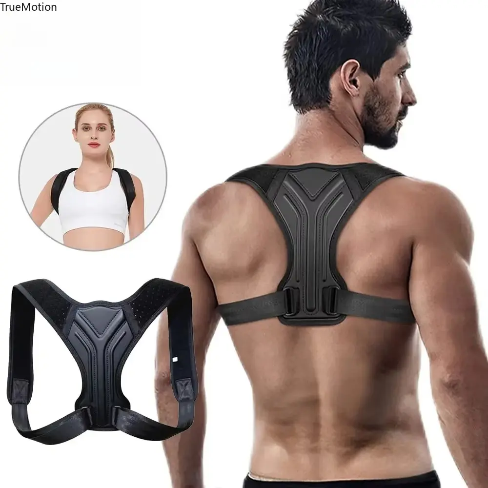 Adjustable Breathable Posture Corrector Brace Clavicle Spine Neck Shoulder Upper Back Support Body Reshaper for Men Women