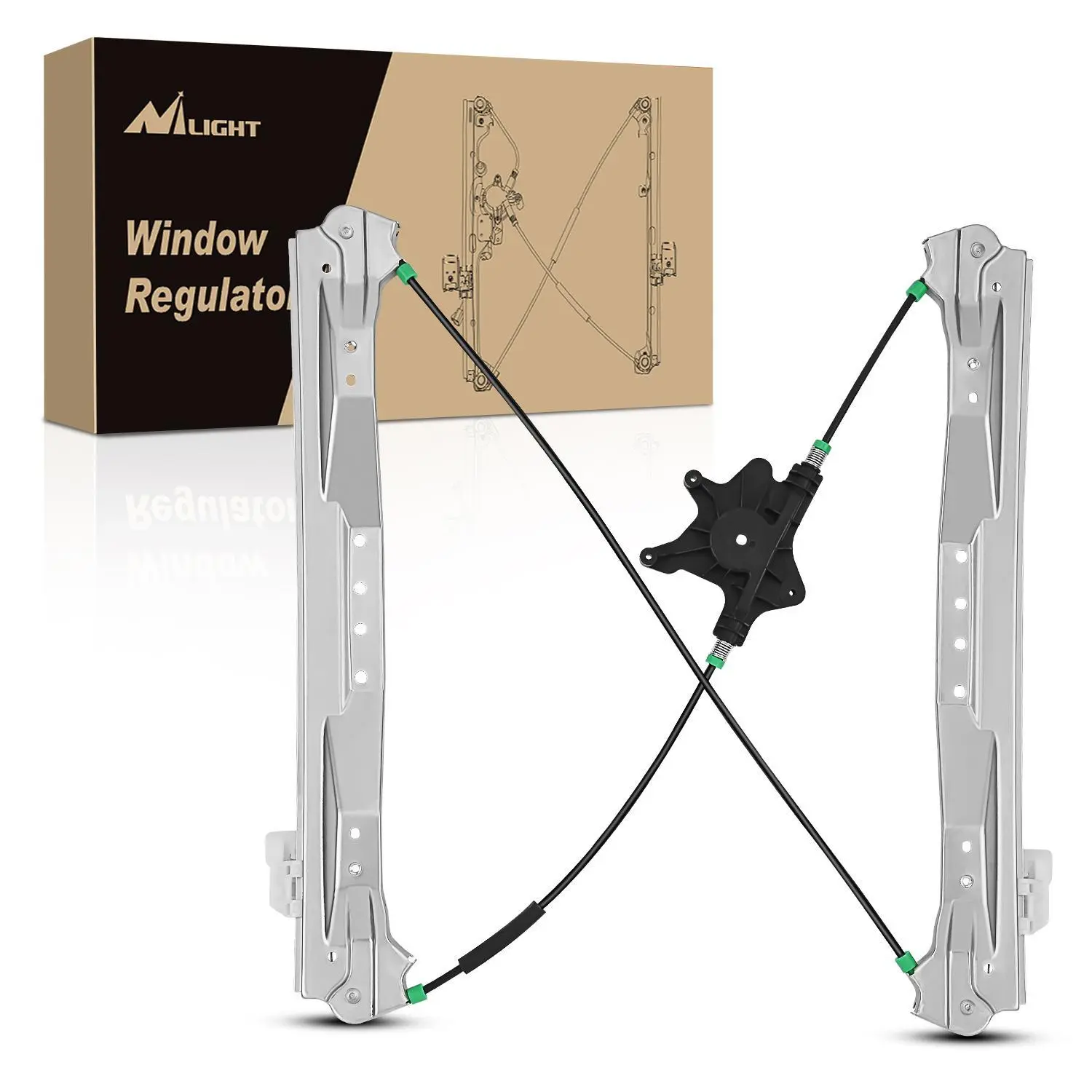 Nilight 749-508 Power Window Regulator Front Driver Side, OE Replacement for Chrysler Town Country 2008-2016 - Direct Fit