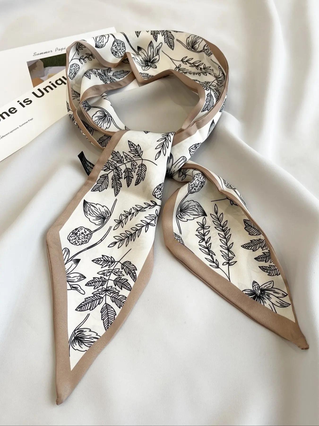 Floral & Leaf Print Hair Band Style Hair Band for Women & Girls, Floral Hairbands, Fashion Hair Accessories for Daily Wear, Fashionable Hair Accessories