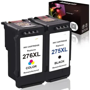 Ink Cartridges  for  275XL 276XL 275 276 Combo Pack PG-275 XL CL-276 XL PG275 CL276 for  Pixma TR4720 TS3522 TS3520 TS3500 TS3720 TR4722 TR4700 Printer (1 Black, 1 Color)