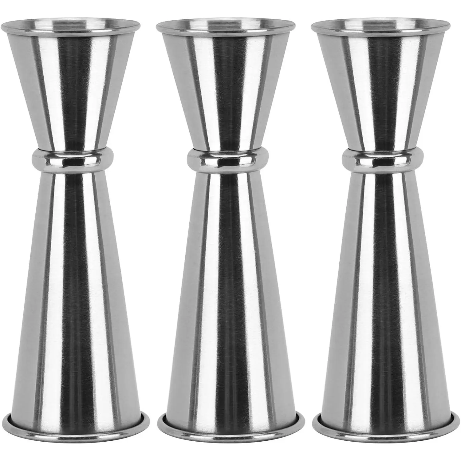 3 Pcs Jigger for Bartending, Double Cocktail Jigger 2 oz 1 oz Stainless Steel Measuring Cup
