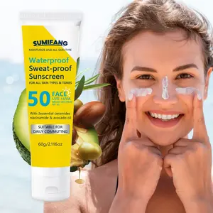 60g Facial Sunscreen Spf50+, High Protection, Full Spectrum UV Defense, Prevents Darkening, Sunburn, Ageing, Waterproof, Long-Lasting, Gentle Care