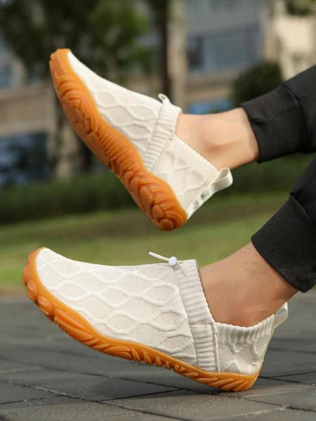 Minimalist Barefoot Water Shoes for Men and Women, Fisherman Beach Shoes, Breathable Knitted Upper and Non-Slip Sole, Perfect for Beach Outdoor Activities and Running