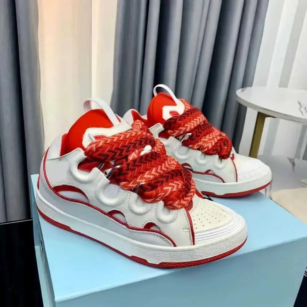 Unisex Chunky Shoelace Trainer Shoes - 2026 Korean Streetwear, Hip-Hop Look, Casual Wear, High-Street Pet Paw Protectors (Unisex Sizes),slip-resistant,Rechargeable,cute,breathable,,random,sneaker,cozy,heel,new,style,woman