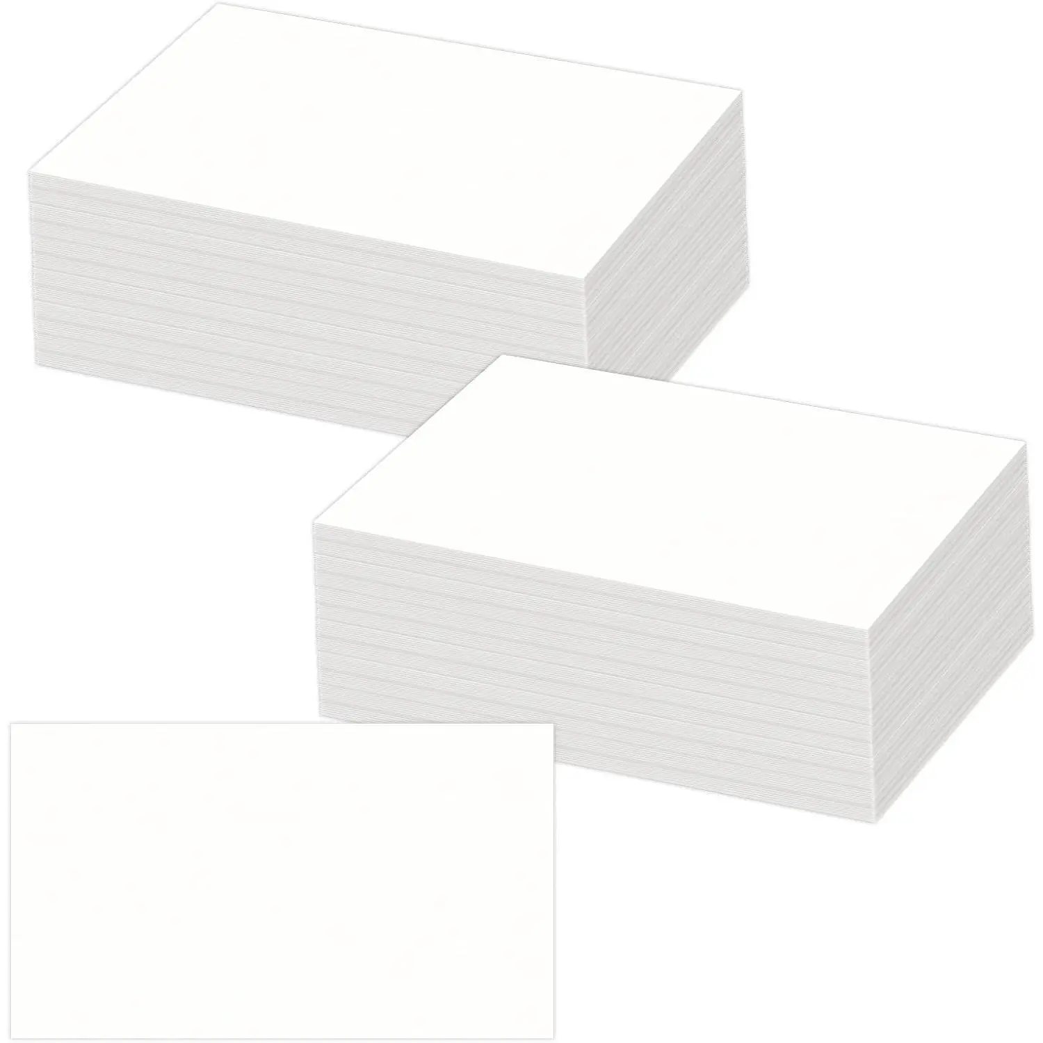 2x3.5 Blank White Cardstock Paper Set of 200 - Small Plain White Cards for Printer, Create Business Cards, Thank You Packaging Insert, DIY Card Making,  Favor Tag, Paper Craft, , Write, Draw