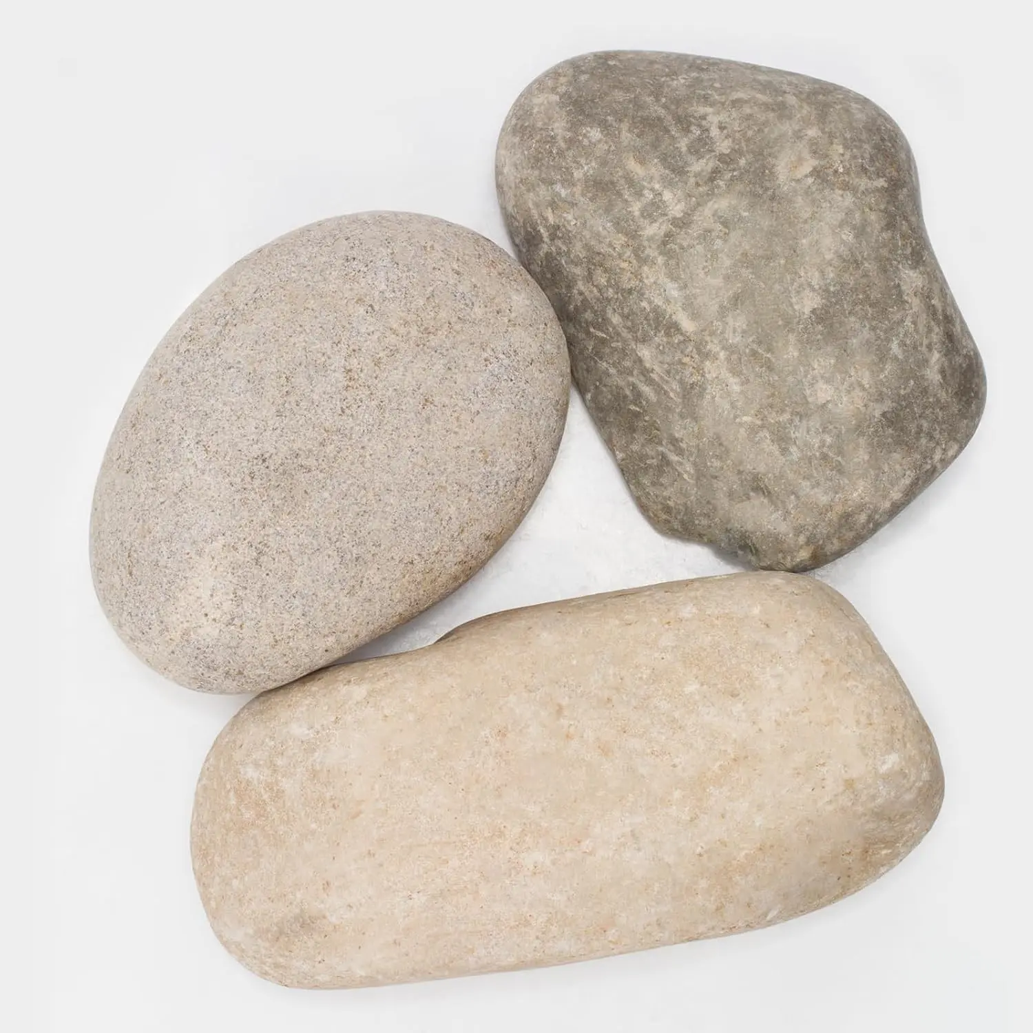 40 LBS Eco-Friendly Unpolished Natural Large River Stones - 4-7 In Multi-Size Mixed Colors Pebbles for Water Features, Garden Pathways, Outdoor Decor