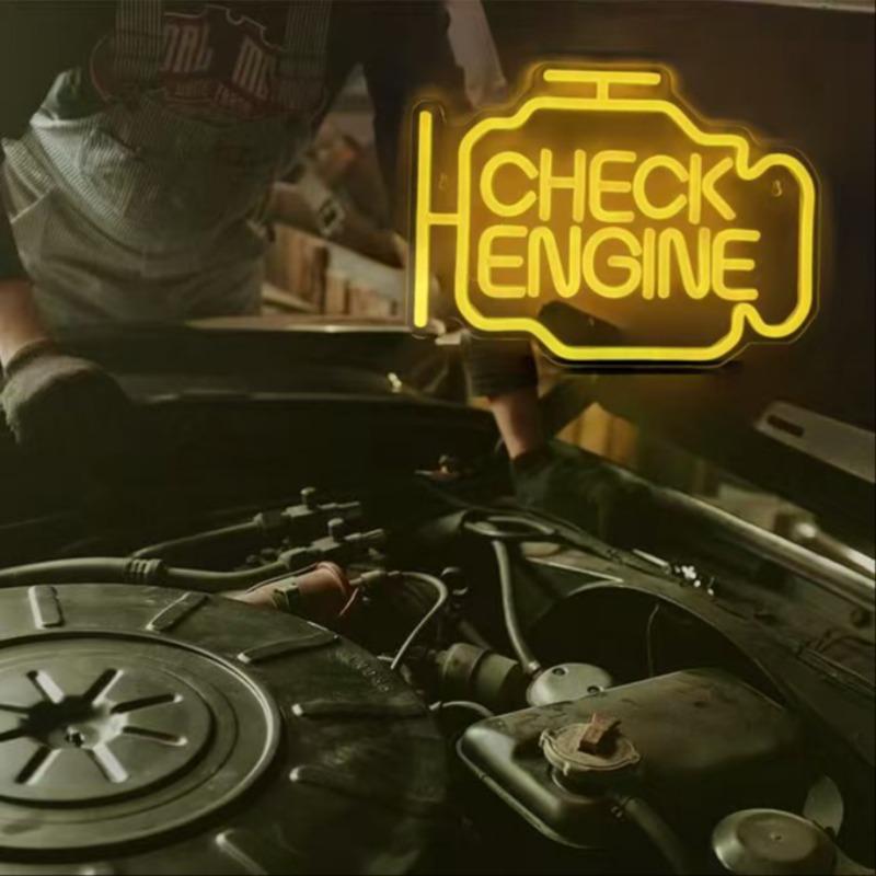 LED Neon Engine Shaped Decorative Light, Neon Accent Lights for Indoor Decor, USB Powered and Dimmable, Perfect for Parties and Events