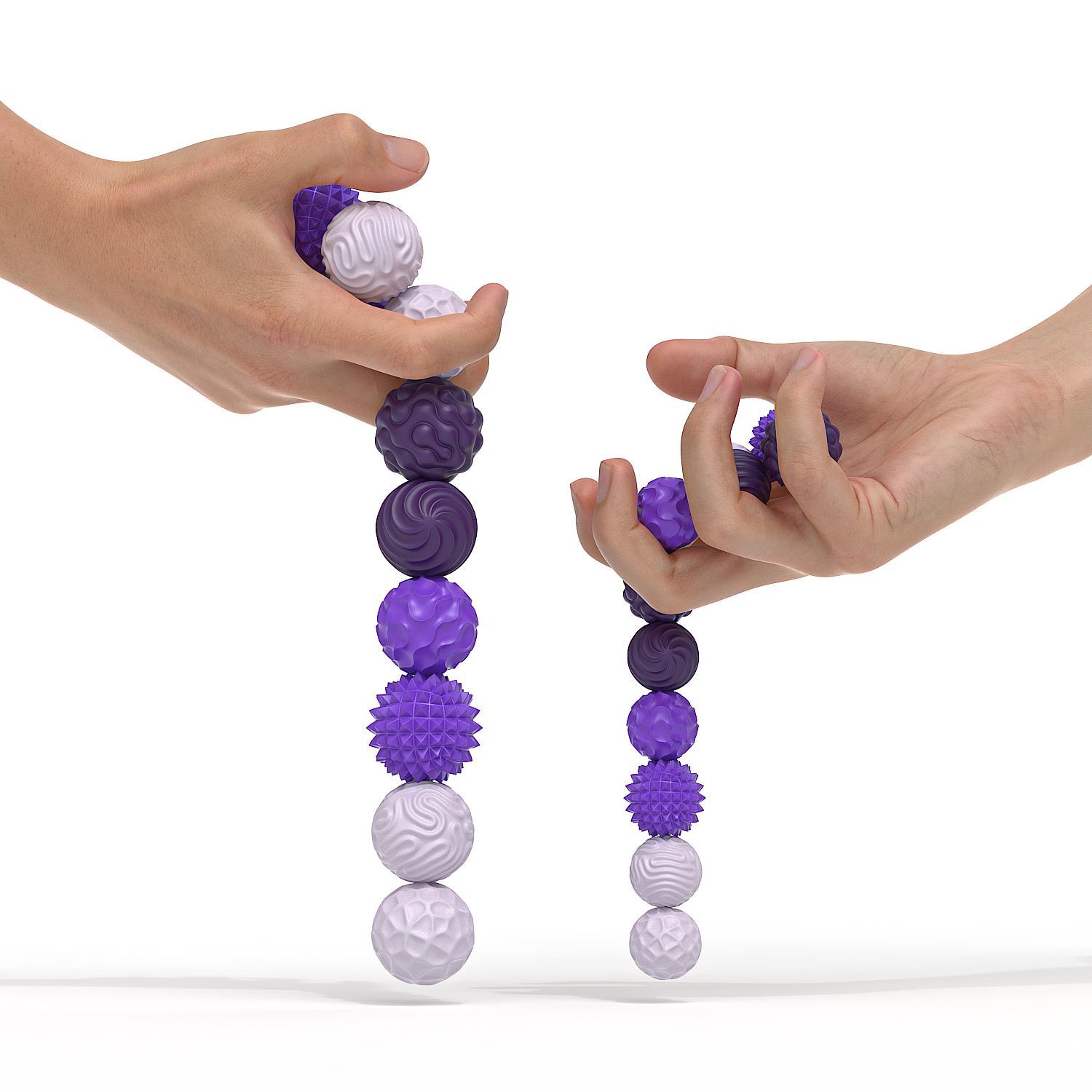 Fidget Toy for Adults, Silicone Magnetic Fidget Balls Set, 6-Count Stress-Relief Accessory, Stress Relief Toys for Autism and ADHD, Sensory Travel Gifts for Teens and Adults, Sensory Bundle, Stress Relief Fidgeting